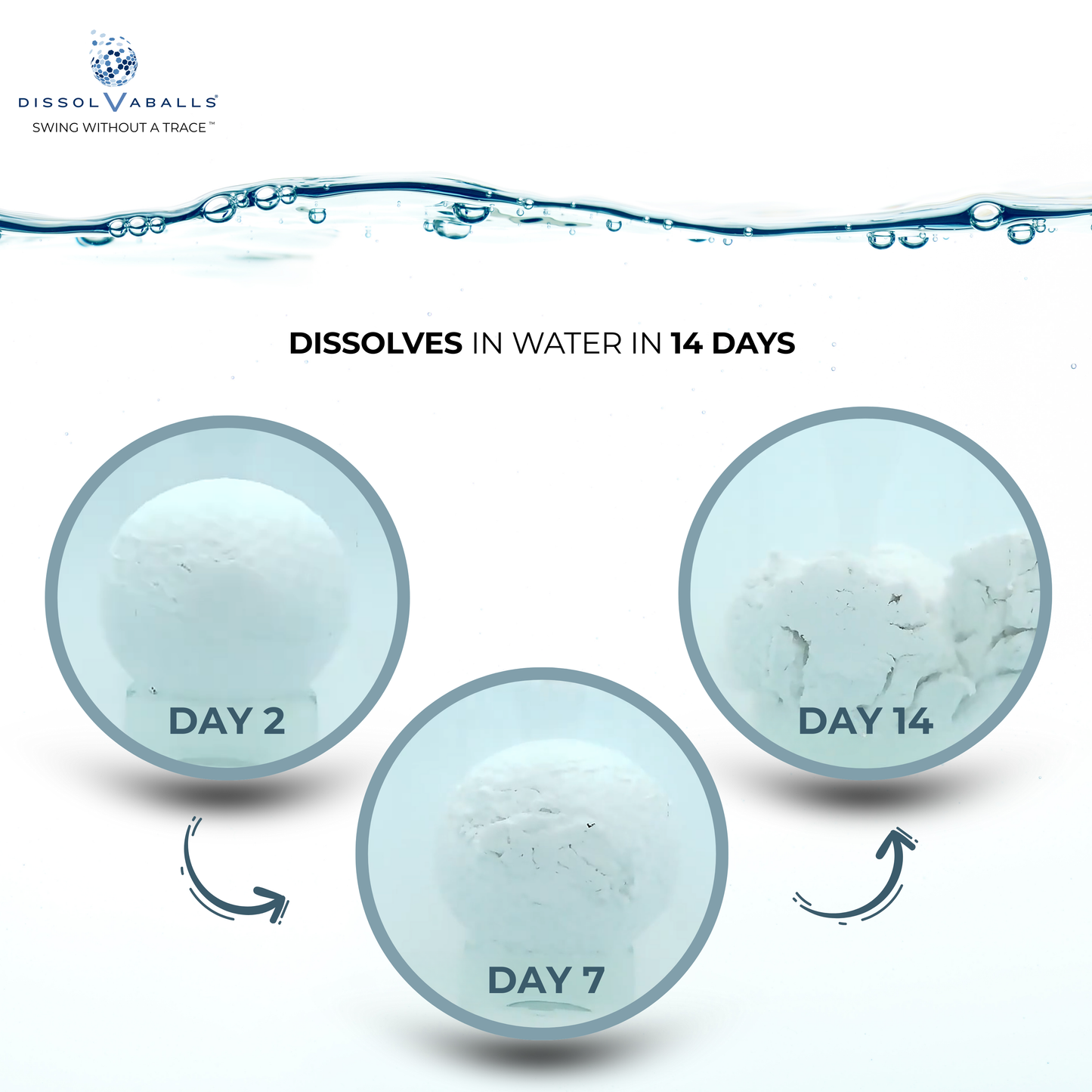 Dissolvaballs - Biodegradable Golf Balls - 12 pk
