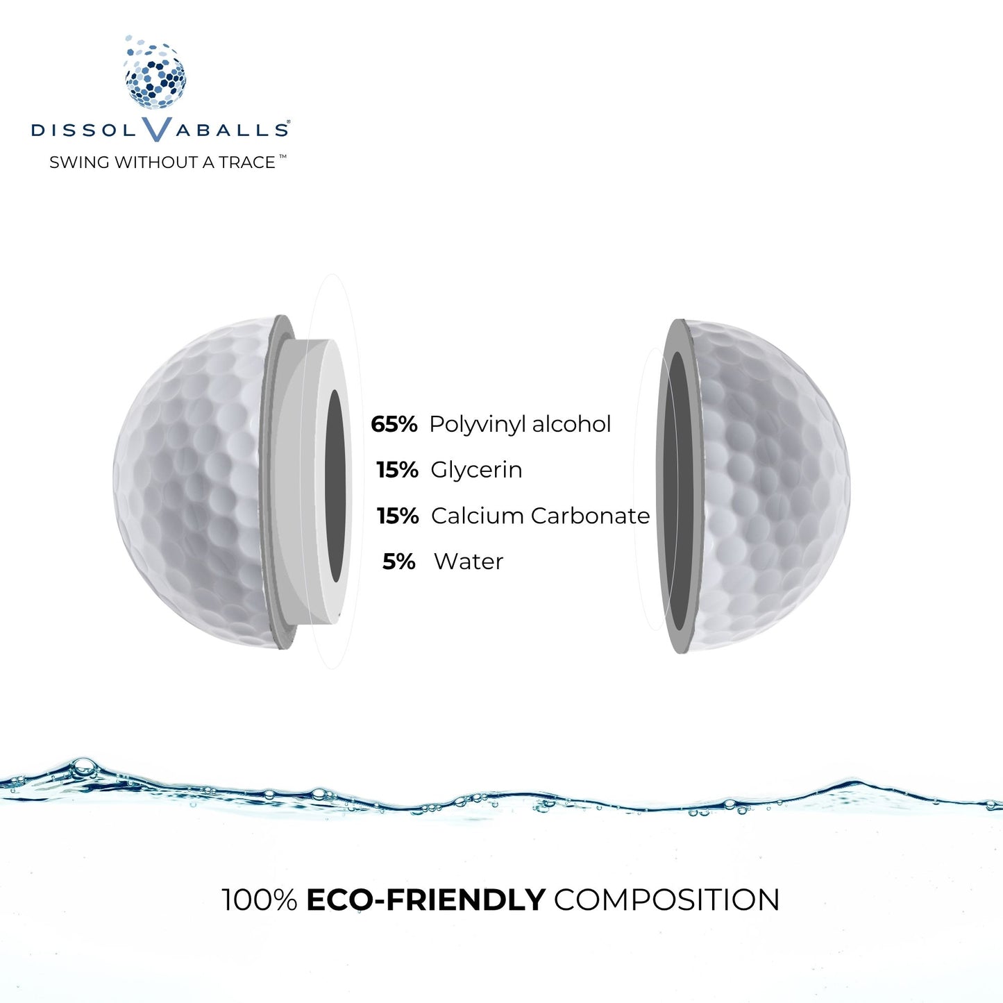 Dissolvaballs - Biodegradable Golf Balls - 12 pk