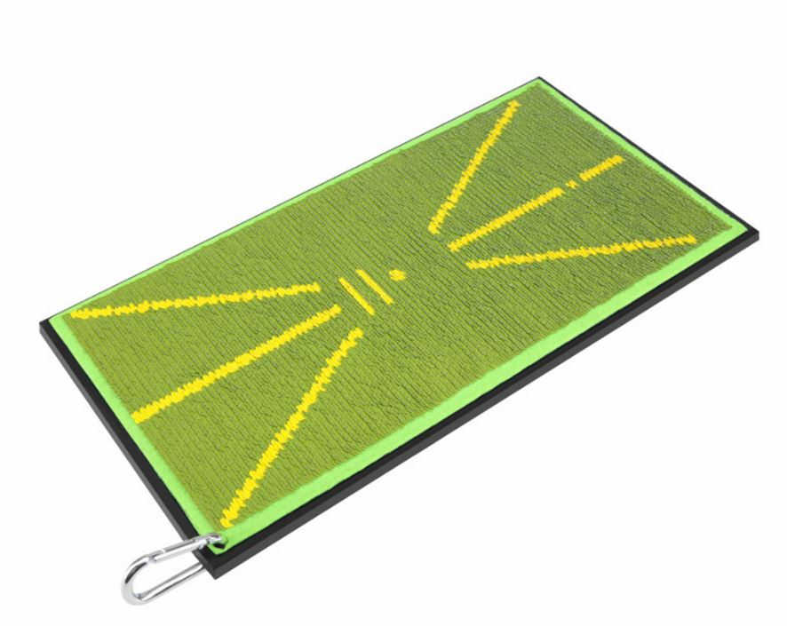 Golf Mat with Hitting Aid Swing Detection